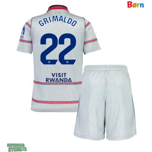 Atletico Madrid Alejandro Grimaldo #22 Replika Babytøj Tredje sæt Børn 2026-27 Kortærmet (+ Korte bukser)